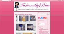 Desktop Screenshot of fashionablypetite.com